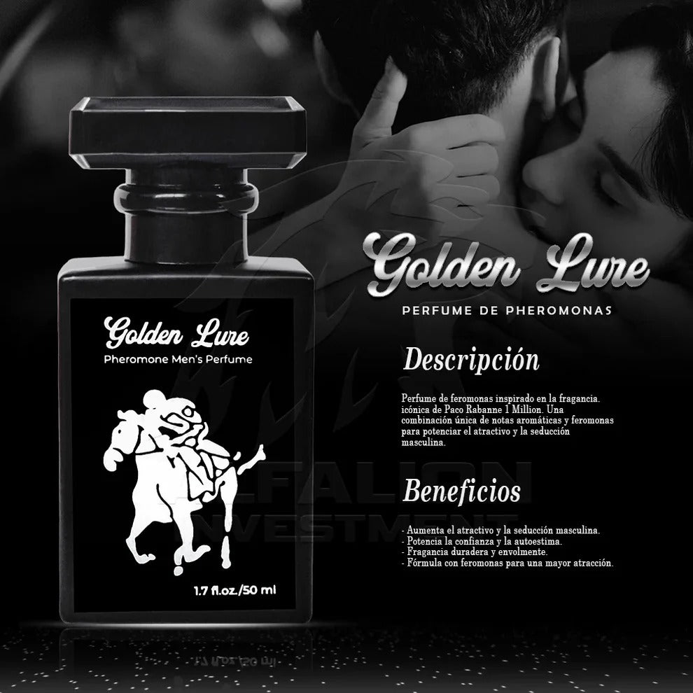 Perfume de Feromonas GoldenLURE™ - OFERTA 2 x 1 🎁